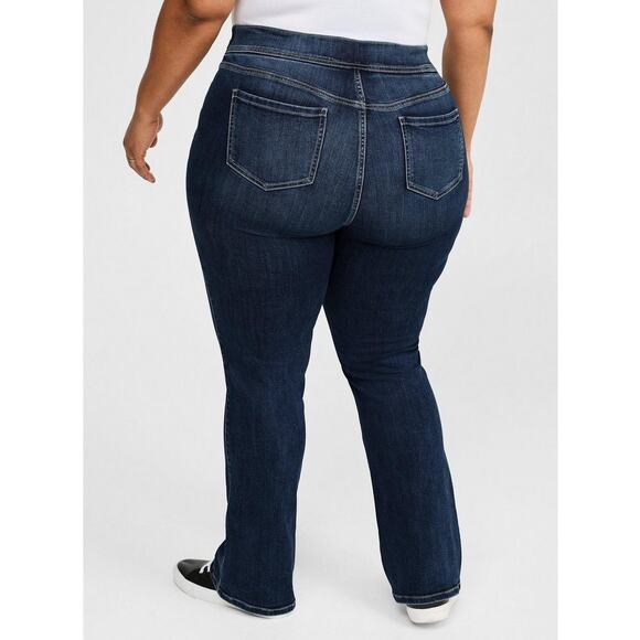 Torrid Lean Jean Slim Boot Cut Super Soft Pull-Up Size 1 16  Dark Denim NWT Plus - Picture 2 of 9